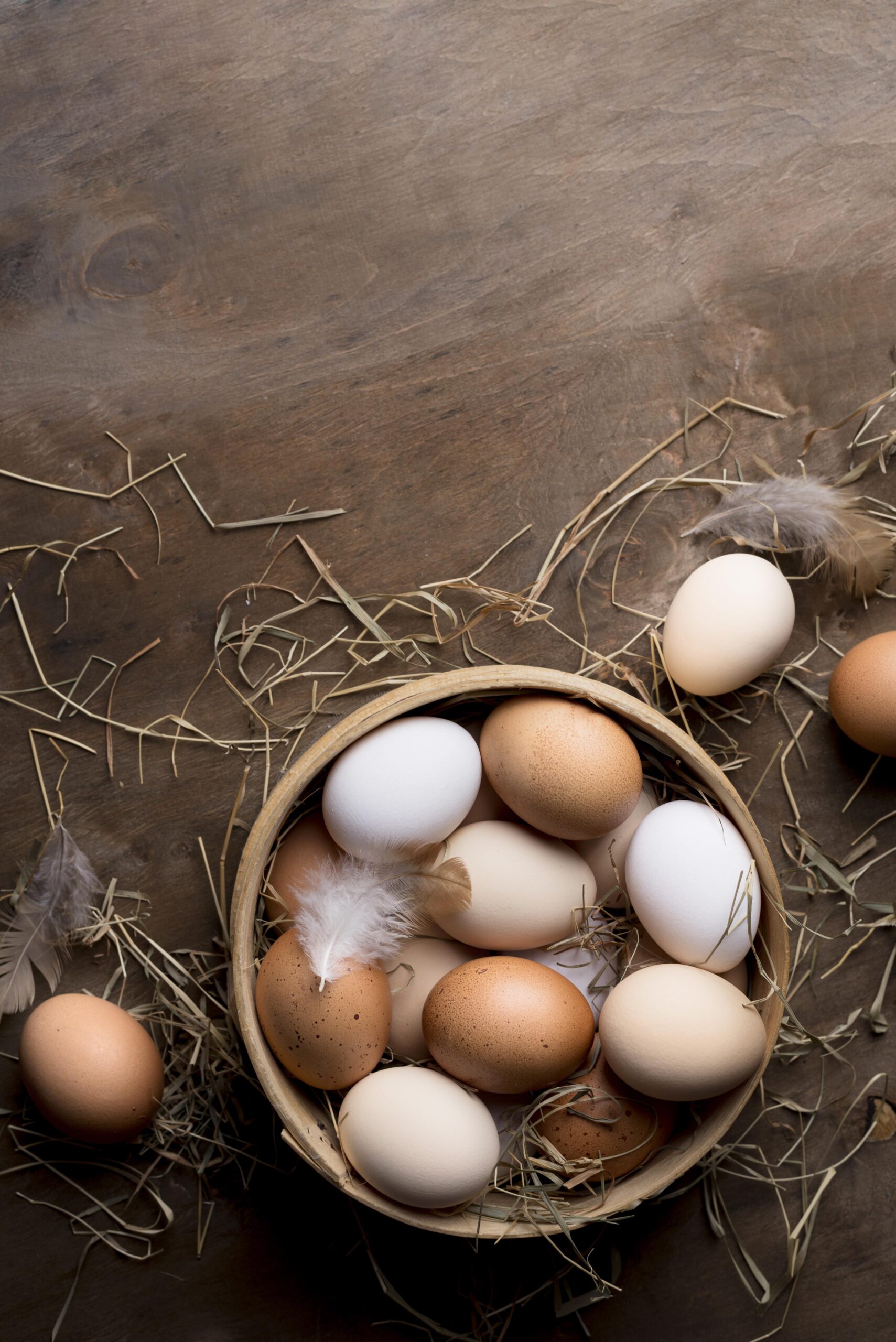 top-view-fresh-chicken-eggs